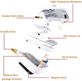 img 2 attached to 🔌 Переносной ручной герметизатор для упаковки чипсов, продуктов, снеков и круп - белый (в комплекте батарея)