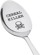 cereal killer spoon: top-selling funny gift under $20 - engraved & personalized cereal spoon logo