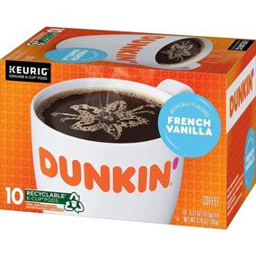 img 1 attached to ☕ Dunkin 'Кофе с вкусом французской ванили, 60 штук, K-Cup: удобные кофейные капсулы Кеуриг для чарующего и ароматного заваривания.