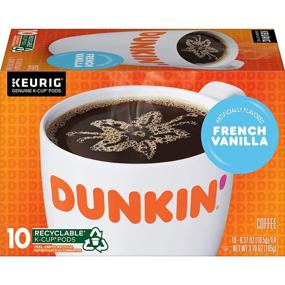 img 3 attached to ☕ Dunkin 'Кофе с вкусом французской ванили, 60 штук, K-Cup: удобные кофейные капсулы Кеуриг для чарующего и ароматного заваривания.