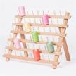 mooace 60 spool organizer embroidery quilting logo