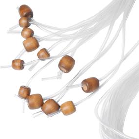 img 2 attached to 🧶 Универсальный набор тунисских крючков для вязания (афганский стиль): 12 размеров, 1,2 м (48 дюймов) карбонизированная бамбуковая игла с кабелем и бусинами - идеально подходит для вязания ковров и многого другого.