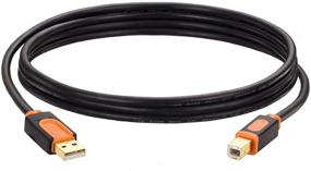 img 1 attached to 🔌 SNANSHI 12 ft USB 2.0 Printer Cable | High-Speed Printer Scanner Cable | Type A Male to Type B Male | Compatible with HP, Canon, Epson