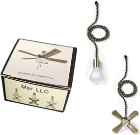 img 3 attached to 🔗 13.6 Inch Retro Fan Pulls Set: Quick Resolution Ceiling Fan Pull Chain - Bronze