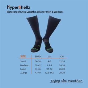 img 2 attached to 🧦 HyperShellz Knee High Length Waterproof Socks for Men &amp; Women