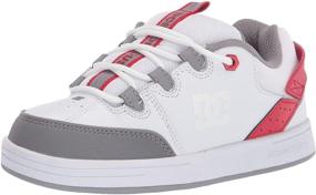 img 4 attached to 👟 Style and Performance Combined: DC Boys Syntax Skate White Boys' Shoes and Sneakers