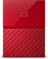 обновленный wd 1tb red my passport портативный внешний жесткий диск - usb 3.0 - wdbynn0010brd-wesn логотип
