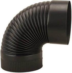 img 1 attached to 🔌 IMPERIAL, Black US HDW BM0023 6" Corrugated Elbow, 1 inch