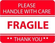 fragile stickers shipping adhesive backside logo