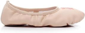 img 2 attached to 👧 DubeeBaby Genuine Leather Ballet Shoes for Girls - Ballet Slippers Flats Dance Shoes for Toddlers, Little Kids, and Big Kids