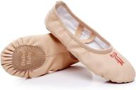 👧 dubeebaby genuine leather ballet shoes for girls - ballet slippers flats dance shoes for toddlers, little kids, and big kids logo