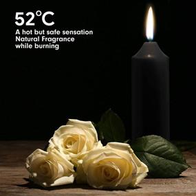 img 1 attached to Enhanced MANFLY Low Temperature Candles: Low 🕯️ Heat Wax for Couples, Weddings, Home Decoration - Black