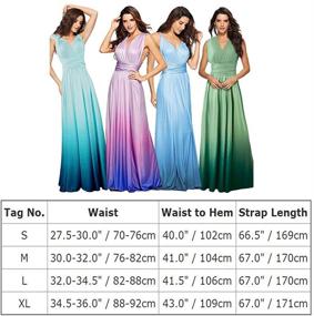 img 1 attached to 🌈 Versatile Infinity Gradient Convertible Women's Clothing with Multi-Way Elasticity