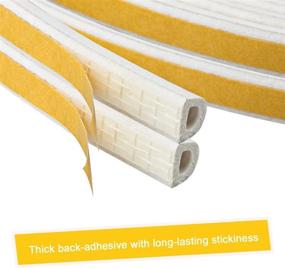 img 1 attached to 🔇 Insulation Weatherproof Soundproofing Self-Adhesive Weatherstripping Solution