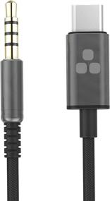 img 4 attached to Bolle & Raven USB-C Aux Cable (Type C to 3.5mm) - Durable, Tangle-Free USB C Cord for Car Jack, Headphones, Speakers - Black