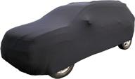 indoor suv cover compatible with jeep grand cherokee 2020 - black satin - ultra soft indoor material - keep vehicle looking between use - includes storage bag logo