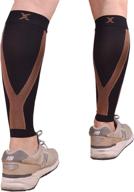 🏃 thx4copper calf compression sleeve: ultimate support for men & women, boost circulation and recovery – perfect for running, cycling, traveling – small/medium (20-30mmhg) логотип