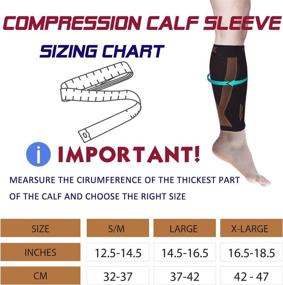 img 3 attached to 🏃 Thx4COPPER Calf Compression Sleeve: Ultimate Support for Men & Women, Boost Circulation and Recovery – Perfect for Running, Cycling, Traveling – Small/Medium (20-30mmHg)