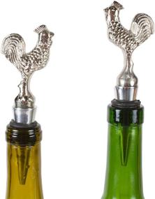 img 3 attached to DII Rooster Wine Beverage Stopper - Perfect for Christmas, Holidays, Parties, Weddings & Everyday Use!