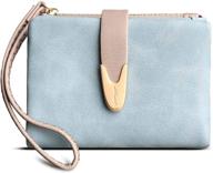 👜 pofee womens bifold wristlet wallet - stylish women's handbags & wallets for versatile use logo
