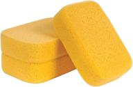 🧽 qep 70005q-3vp xl grouting super sponge: 3-pack for effective cleaning, yellow logo