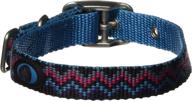 🐶 deluxe single thick nylon dog collar with hamilton brushed hardware logo