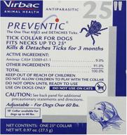 🐕❌ premium virbac preventic tick collar - large dog, 25" - single collar to safeguard against ticks логотип