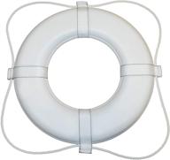 🔵 taylor made 360 20-inch marine life ring: durable polyurethane foam with grab lines - white logo