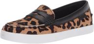 🐆 unique style and comfort: cole haan moccasin leopard printed footwear logo