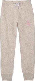img 2 attached to 👖 Stylish Calvin Klein Little Sweatpant FA21Anthracite for Girls – Trendy Girls' Clothing for Fall/Winter 2021