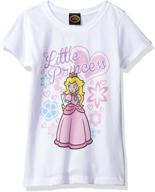 👗 fashionable nintendo flower princess graphic t-shirt for girls logo