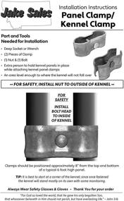 img 2 attached to 🐾 8 Sets of Saddle Clamps for 1-5/8" Chain Link Fence Panels: Ideal for Kennels, Dog Runs, or Temporary Fencing