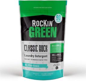 img 4 attached to Моющий порошок для белья Rockin' Green Classic Rock объемом 45 унций (90 загрузок) - натуральное, экологически чистое мыло для подгузников и чувствительной кожи - веганский, на основе растительных компонентов, безопасный (AC/DSea Breeze)
