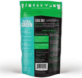 img 3 attached to Моющий порошок для белья Rockin' Green Classic Rock объемом 45 унций (90 загрузок) - натуральное, экологически чистое мыло для подгузников и чувствительной кожи - веганский, на основе растительных компонентов, безопасный (AC/DSea Breeze)