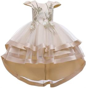 img 4 attached to Stunning Regal Attire: HIHCBF Princess Wedding Pageant Birthday Girls' Clothing