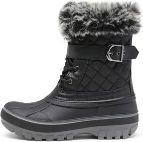 img 3 attached to 👢 DREAM PAIRS Boys' Shoes - Fur Lined Insulated Waterproof Boots: Top-rated Winter Footwear