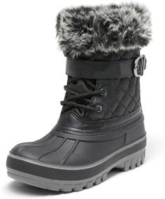 img 4 attached to 👢 DREAM PAIRS Boys' Shoes - Fur Lined Insulated Waterproof Boots: Top-rated Winter Footwear