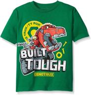 dinotrux boys' short sleeve tee logo