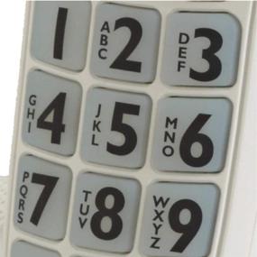 img 2 attached to 📞 Clarity 53714 DECT 6.0 Усиленный беспроводной телефон с цифровой системой автоответчиком - белый: Улучшенная четкость и доступность в одном размере