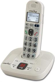 img 4 attached to 📞 Clarity 53714 DECT 6.0 Усиленный беспроводной телефон с цифровой системой автоответчиком - белый: Улучшенная четкость и доступность в одном размере