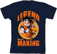 🐉 navy blue dragon ball z goku shirt for boys - stylish boys' clothing inspired by dragon ball z logo