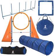 enhance dog agility skills with sparklypets indoor & outdoor dog agility training equipment set - complete course for dogs logo