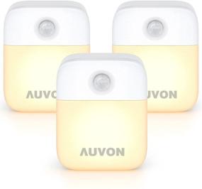 img 4 attached to 🔦 AUVON Motion Sensor Closet Lights - High & Medium Brightness LED Night Light (3 Pack) - Stick-On Cordless Battery Operated - Wall Lights for Hallway, Stairs, Kitchen, Bathroom, Bedroom - Convenient Lighting Solution