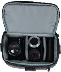 img 2 attached to 📷 Компактная сумка для камеры с регулируемым плечевым ремнем для камер Canon, Nikon, Sony, Olympus, Panasonic SLR/DSLR и аксессуаров - MCHENG