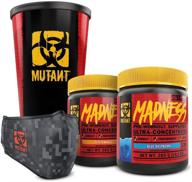 🔥 sugar-free mutant madness pre-workout powder – engineered for high-intensity workouts | blue raspberry, peach mango, & mask flavor logo