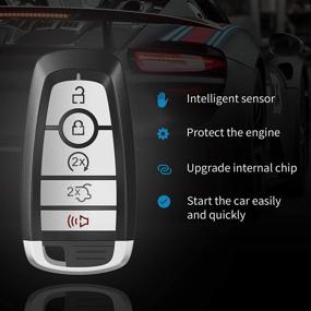 img 3 attached to Tyranway Key For Fits For Ford Edge/Fusion 2017-2020/Explore/Mustang 2018-2020/Mustang Cobra 2019-2020 Keyless Entry Remote Replaces FCC ID: M3N-A2C93142600