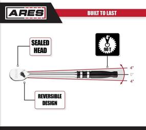 img 1 attached to ARES 71289-90-Набор ручных гайковертов с 90 зубцами и алюминиевой ручкой - премиальный эргономичный дизайн и обратимая закрытая головка - включен лоток хранения EVA - идеальный набор гайковертов для мужчин.