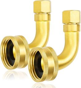 img 4 attached to 🔧 W10685193 Dishwasher Swivel Gooseneck Elbow Hose Solid Brass by AMI PARTS - Compatible with KitchenAid & Kenmore, 3/4 by 3/8 Inch - Replaces 3288910, AP5808972, PS9493732, W10273460 - Pack of 2