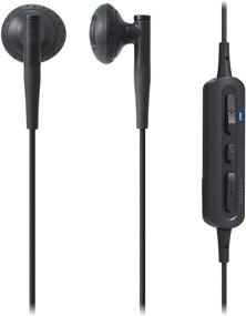 img 2 attached to Audio-Technica ATH-C200BT Wireless Bluetooth In-Ear Headphones with In-Line Mic & Control - Black