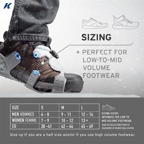 img 1 attached to Korkers Ice Walker Ice Cleats - Superior Traction with 22 Replaceable Steel Spikes - Lightweight and Long-lasting